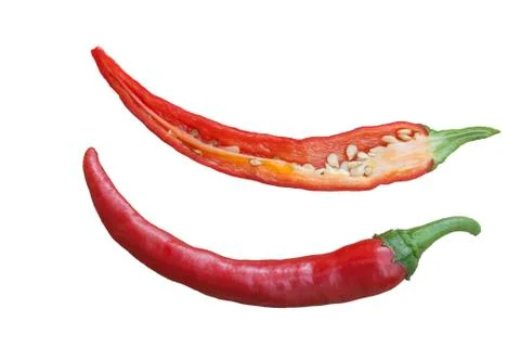 Isolated chili Stock Photos