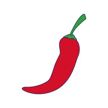 Isolated chilli icon vector design イラスト素材