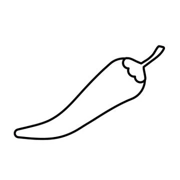 Isolated chilli vegetable vector design Stock Illustration