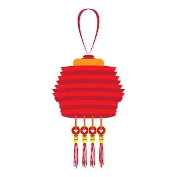 Isolated chinese lamp Stock Illustration