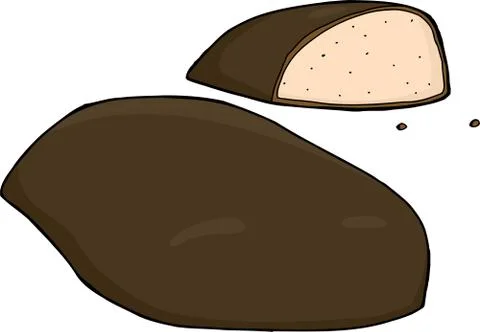 Isolated Chocolate Candy Stock Illustration