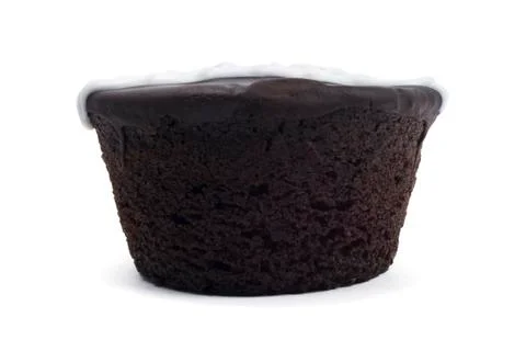 Isolated Chocolate Cupcake Stock Photos