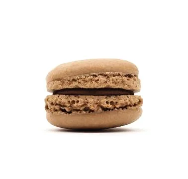 Isolated Chocolate Macaroon 写真素材