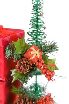 Isolated christmas background Stock Photos