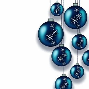 Isolated Christmas balls Stock Illustration