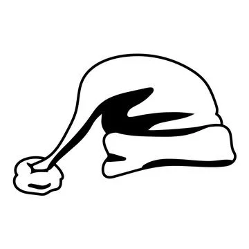 Isolated christmas hat icon Stock Illustration