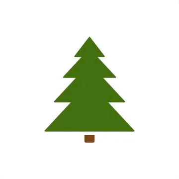 Isolated Christmas tree icon Stock Illustration