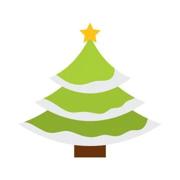 Isolated christmas tree icon Illustrazione stock