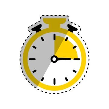 Isolated chronometer timer Illustrazione stock