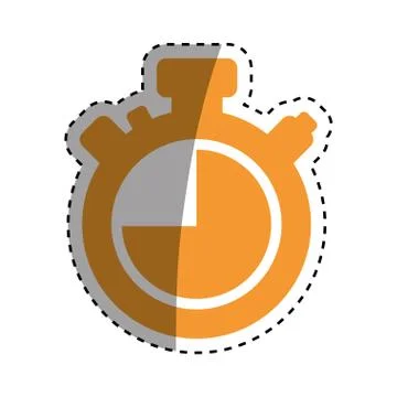 Isolated chronometer timer 스톡 일러스트