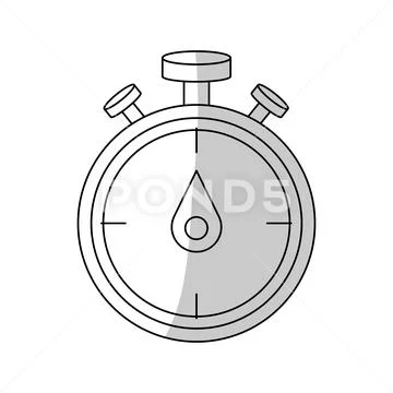 Isolated chronometer of training design Stock Illustration