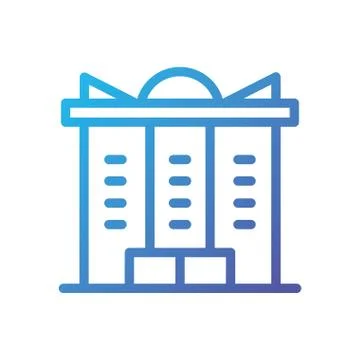 Isolated city building vector design Ilustración de archivo