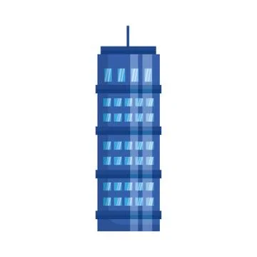 Isolated city building vector design Ilustración de archivo