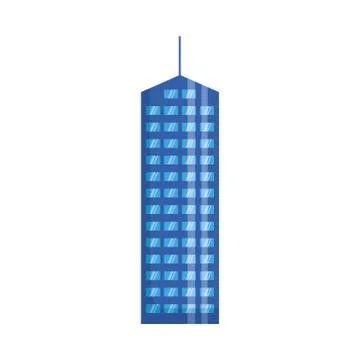 Isolated city building vector design Ilustración de archivo