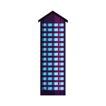 Isolated city building vector design Ilustración de archivo