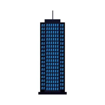 Isolated city building vector design Ilustración de archivo