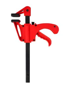 Isolated clamp tool side view. Stock Photos