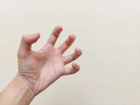 Isolated Clawing Hand Gesture Stock Photos
