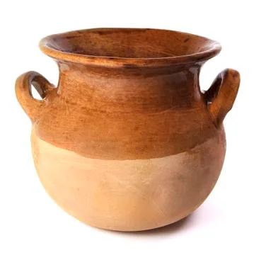 Isolated Clay Pot Stock Photos