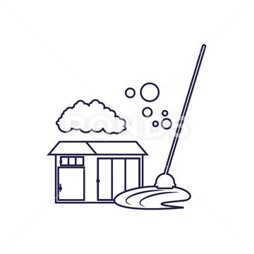 Isolated clean house design icon vector ilustration Stock Illustration