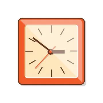 Isolated clock concept Stock Illustration