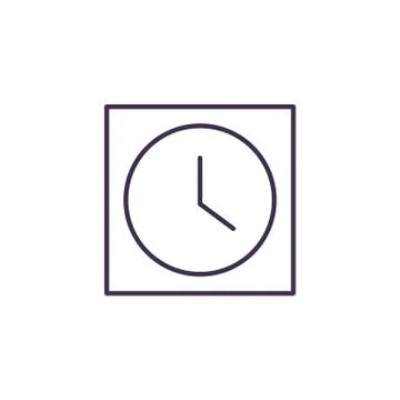 Isolated clock icon vector design Stock Illustration