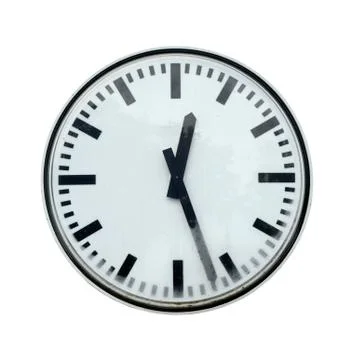 Isolated Clock Stock-Fotos