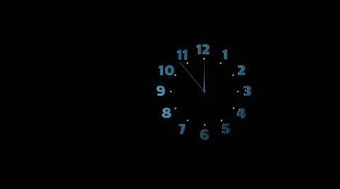 Isolated clock shows 12 库存影片 43962758