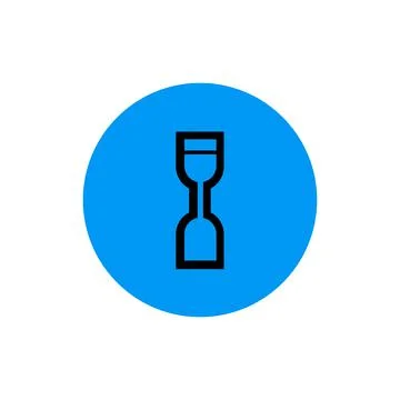 Isolated clock wait financials Stock Illustration