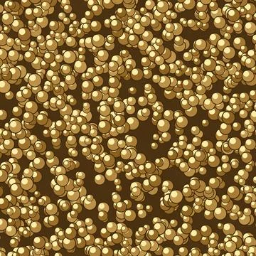 Isolated close-up pattern of small beige and green abstract shapes on textu.. Stock Illustration