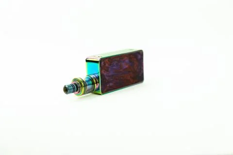 Isolated close-up of vaping kit Foto stock