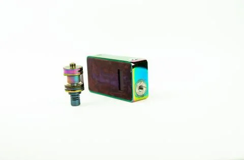 Isolated close-up of vaping kit Stock Photos