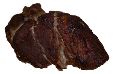 Isolated closeup of a roast Foto stock