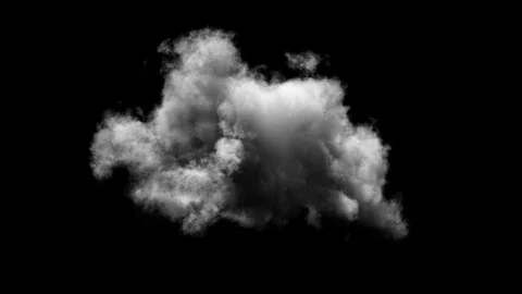 Isolated Cloud 2 Video stock 123242445