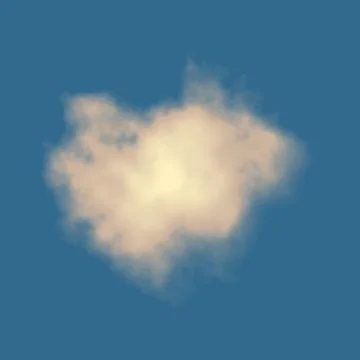 Isolated cloud on clear blue sky Stock Photos