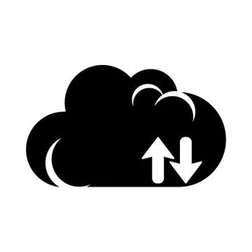 Isolated Cloud computing design Illustrazione stock