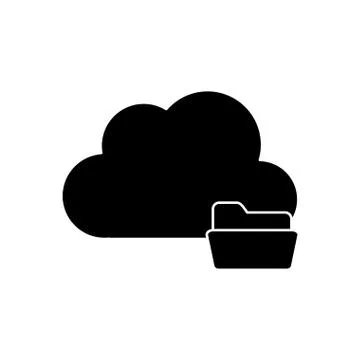 Isolated cloud computing design Illustrazione stock