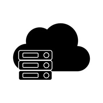 Isolated cloud computing design Illustrazione stock