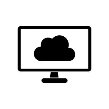 Isolated cloud computing design Illustrazione stock