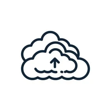 Isolated cloud computing vector design Stock Illustration