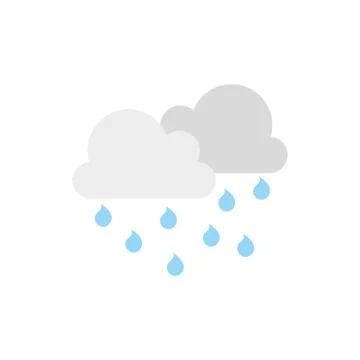 Isolated cloud icon flat vector design イラスト素材