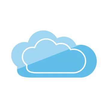 Isolated cloud icon Stock Illustration