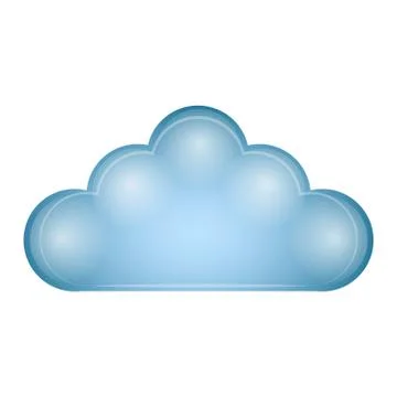Isolated cloud image Stock Illustration