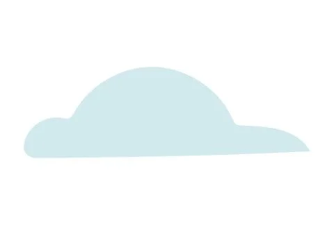 Isolated cloud shape vector design 스톡 일러스트