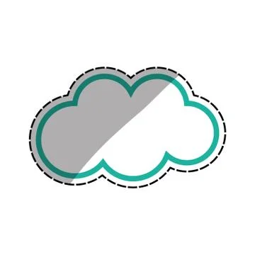 Isolated cloud weather Ilustración de archivo