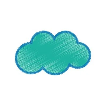Isolated cloud weather イラスト素材