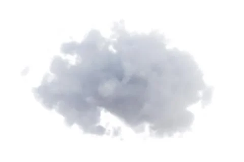 Isolated cloud on white background Stock Illustration