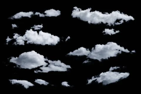 Isolated clouds Set of isolated clouds. Desighn elements ,model released, ... Stock-Fotos