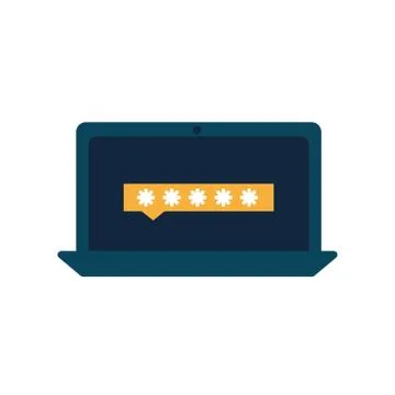 Isolated code inside laptop flat style icon vector design Stock Illustration