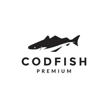 Isolated codfish logo design vector イラスト素材